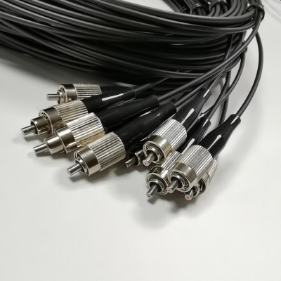 FC Optical Fiber Patchcord Series – Transparent & Black Sheathed Plastic Optical Fibers (250µm / 500µm / 1000µm)