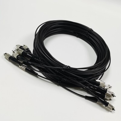 Black-Sheathed FC Medical Optical Fiber – High-Power Illumination Light Guide
