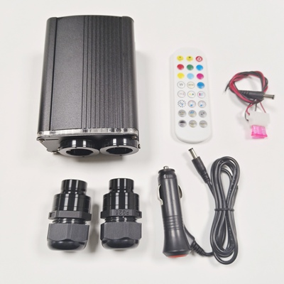RGB fiber optic light engine for car ceiling ambient lighting system